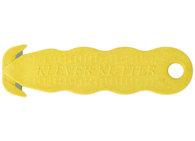 San Jamar KK401YL 5 Yellow Klever Kutter Box Cutter