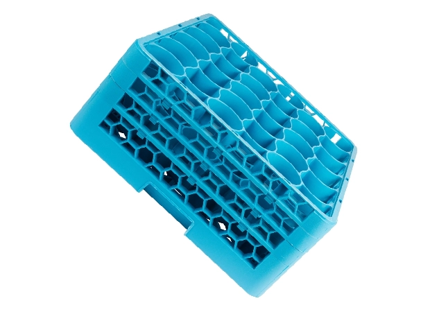 Carlisle OptiClean NeWave Glass Rack with 2 Extenders Carlisle Blue 30-Compartment (Case of 3) RW30-114